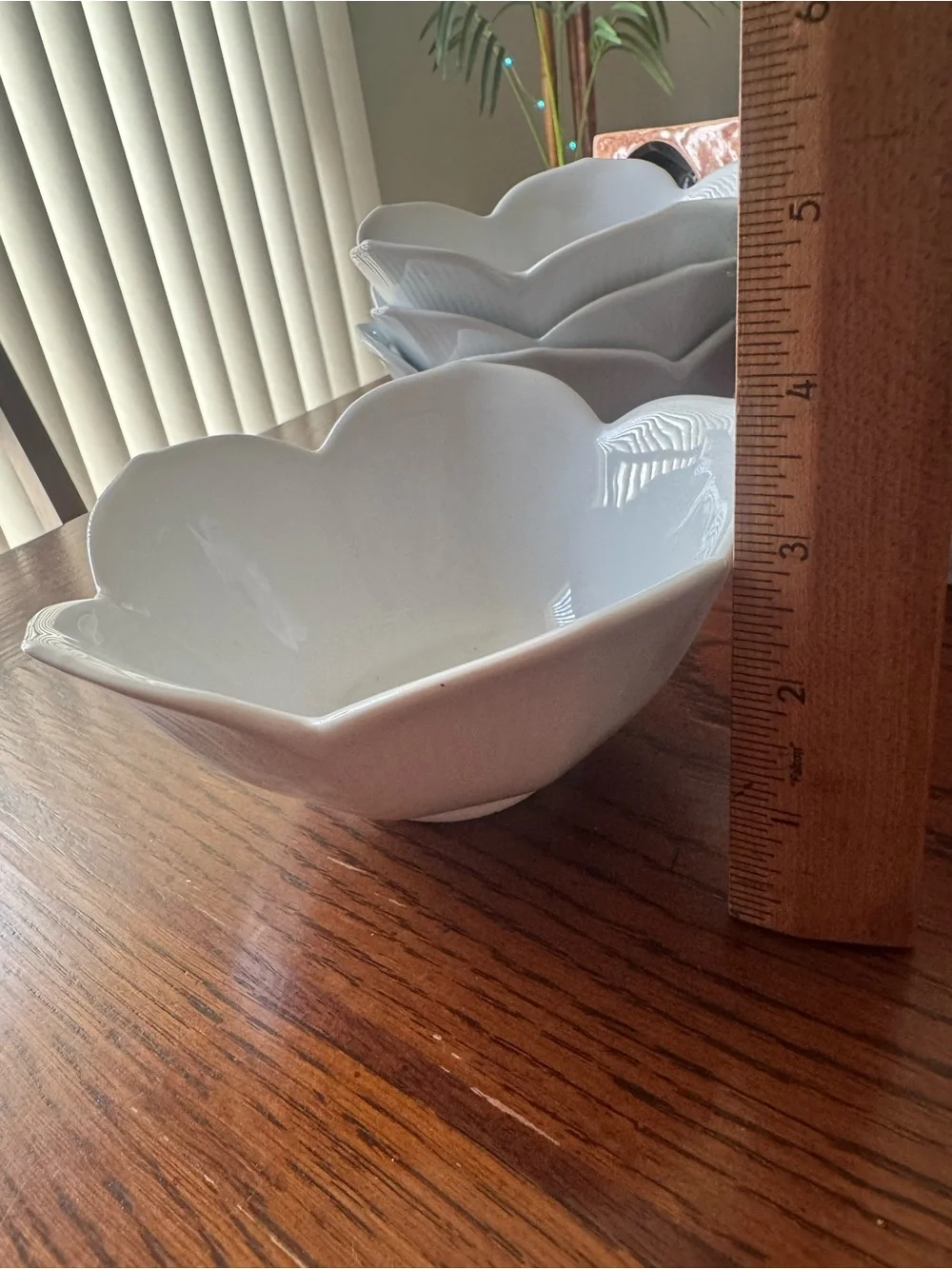Set Of 10 Pier 1 White Porcelain Lotus 6” & 4” All Purpose Rice Bowls Flowers